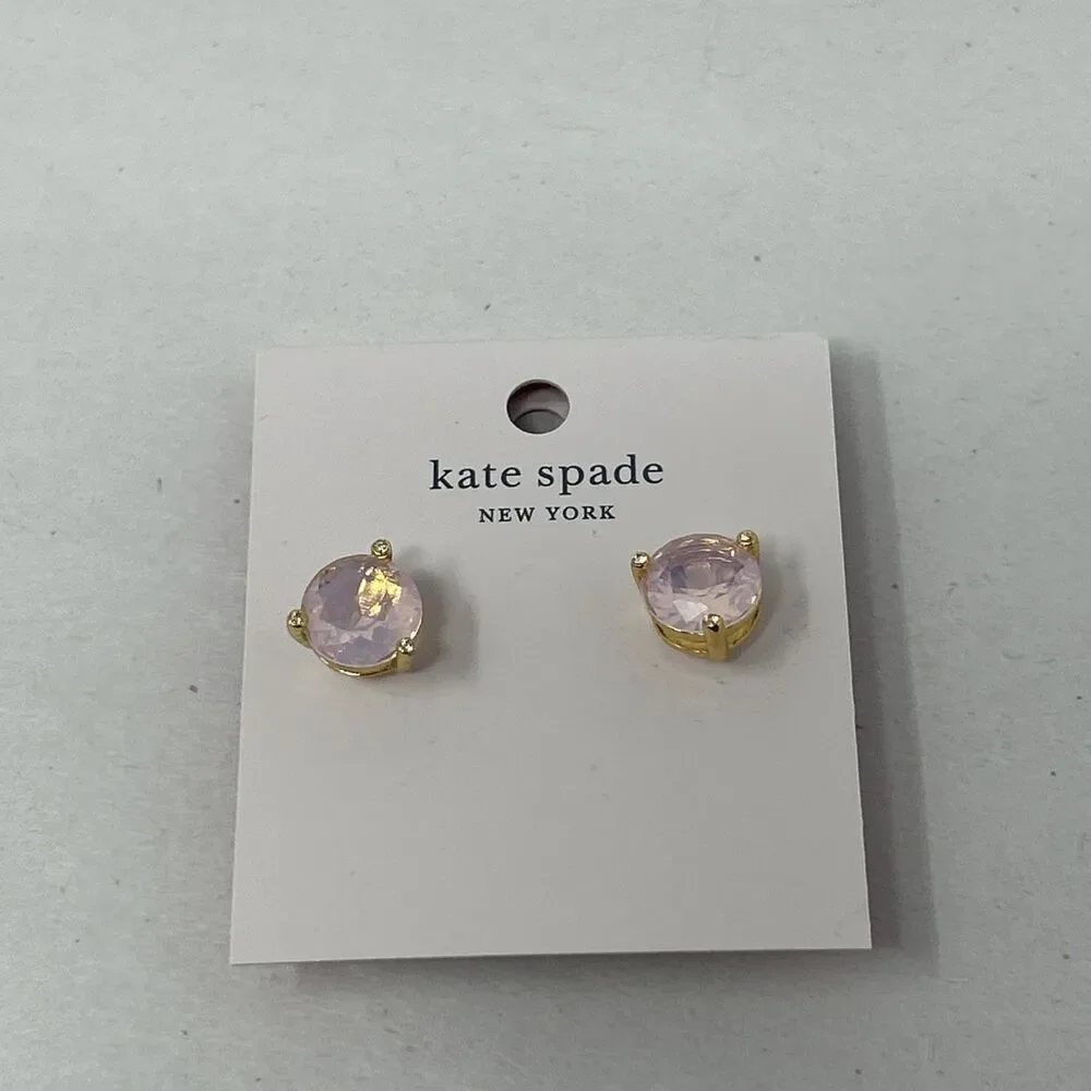 Kate Spade New York Rise And Shine Stud Earrings Pink Opal New